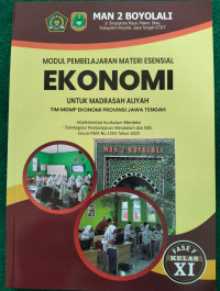 Image of MODUL PEMBELAJARAN MATERI ESENSIAL EKONOMI KELAS XI