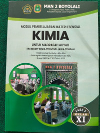 Image of MODUL PEMBELAJARAN MATERI ESNSIAL KIMIA KELAS XI